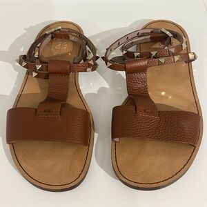 Valentino Roman-Style Ankle Strap Rockstud Sandal. Size 38.5. Never Worn.